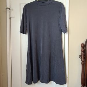 Women's Mock Turtleneck Shortsleeve Dress